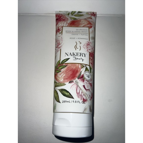 Nakery Beauty Skin Restore Body + Hand Wash, Rosé + Romance 9.8 fl oz NEW - Picture 2 of 6